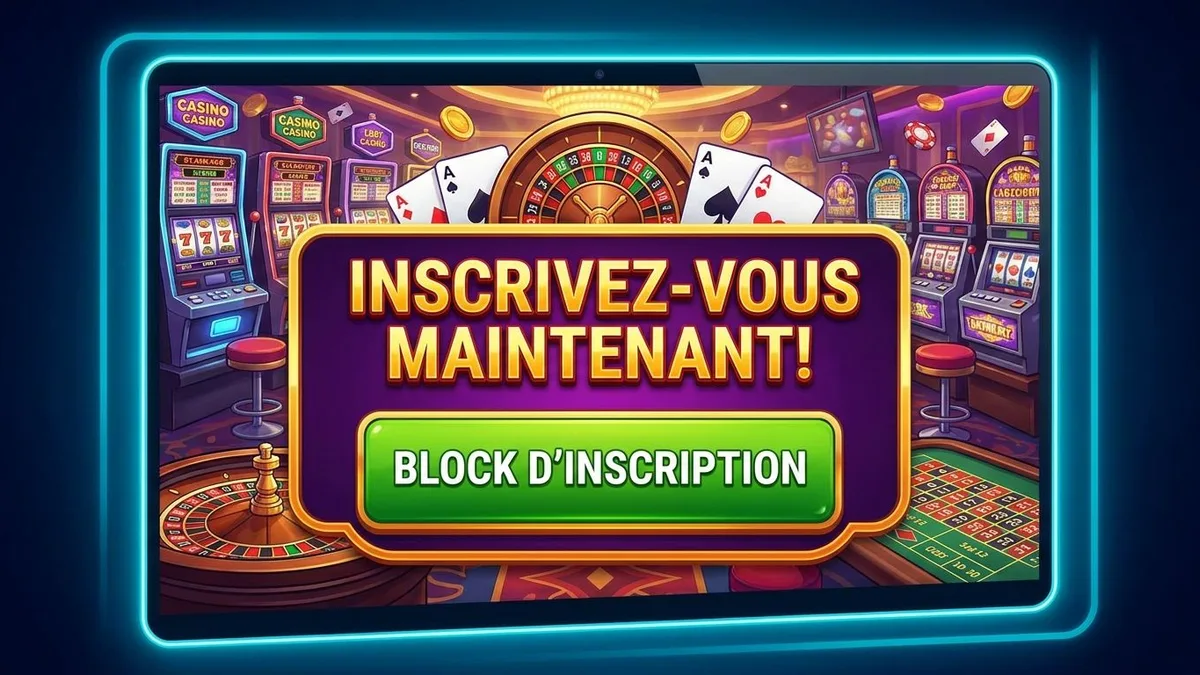 Inscription avec bonus